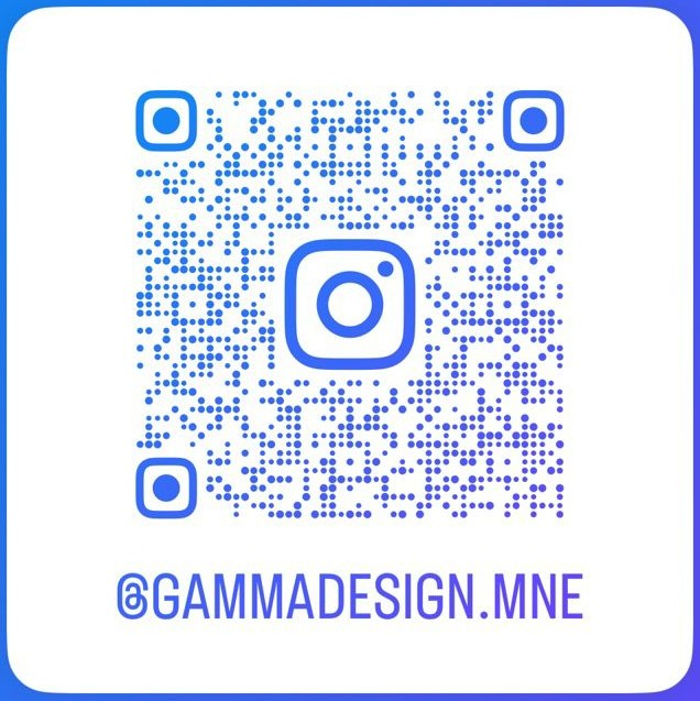 QR code, scan to open GAMMA Design on Instagram